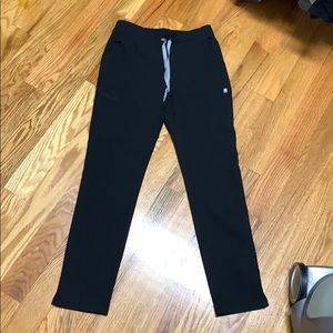 Figs scrubs- yola black pants - xsmall